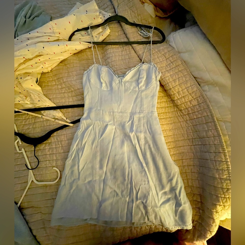 Short light blue Aritzia summer dress